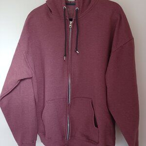 Fruit of the Loom Hooded Zippered Sweatshirt Size XL